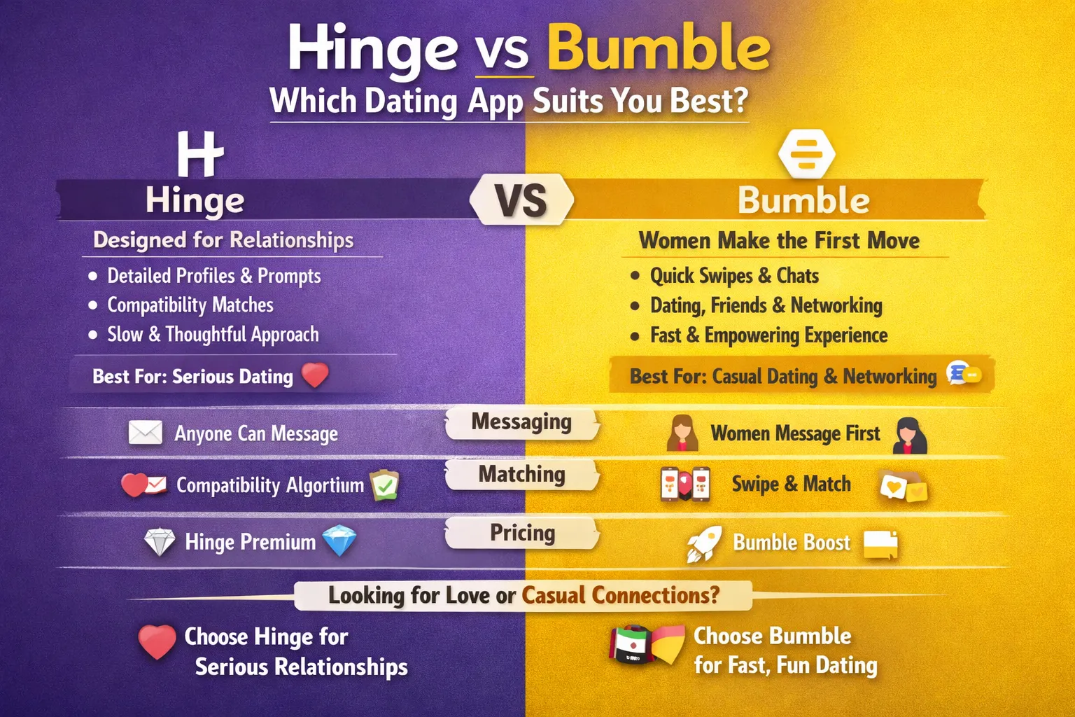 Hinge vs Bumble
