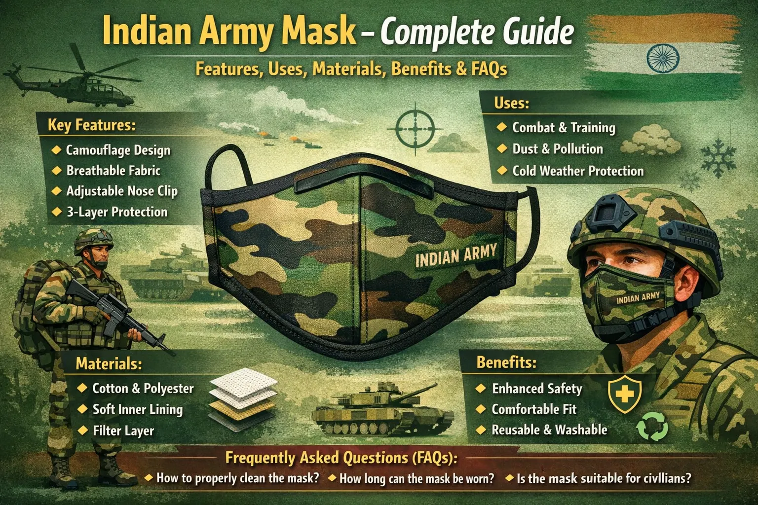 Indian Army Mask