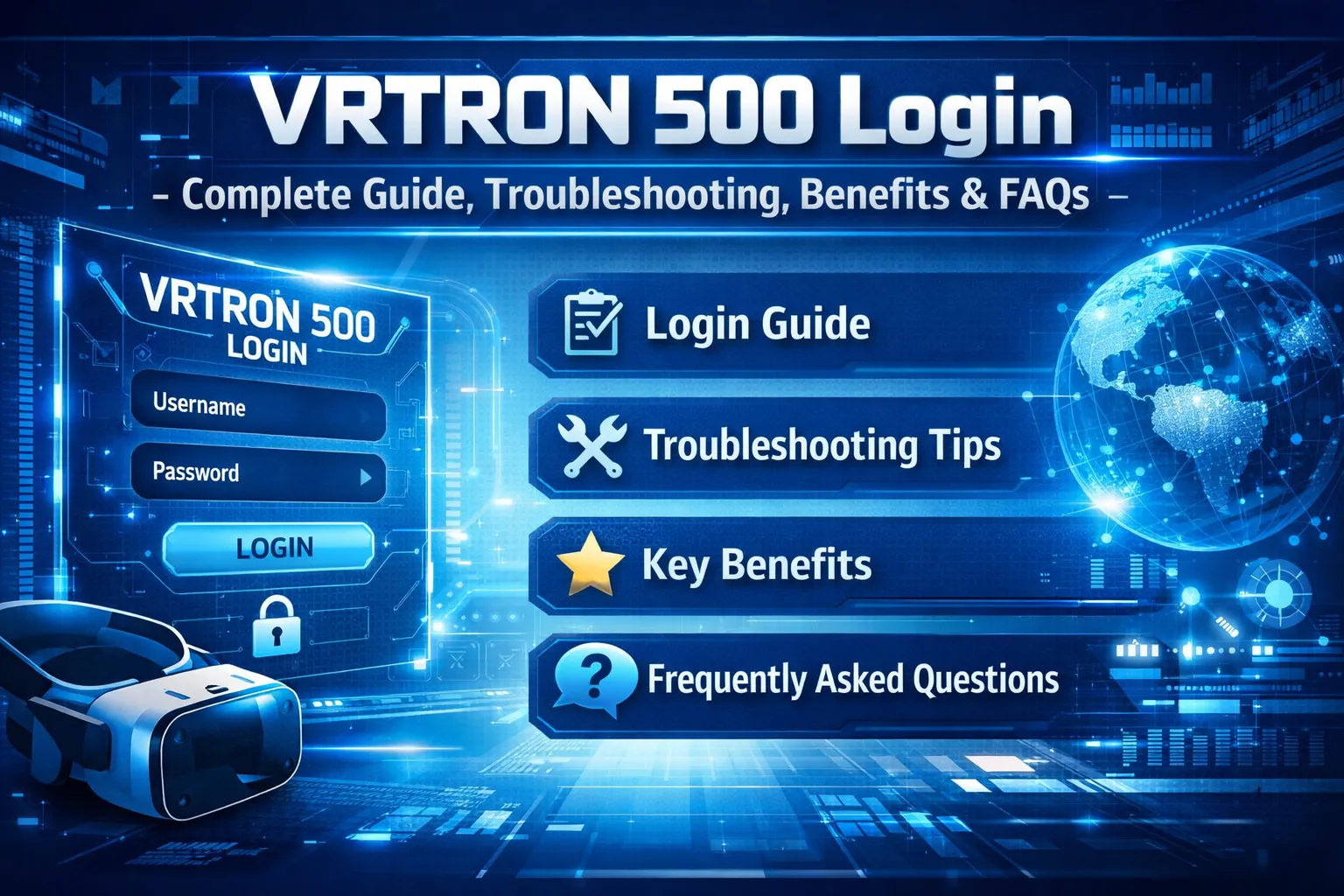 VRTRON 500 Login
